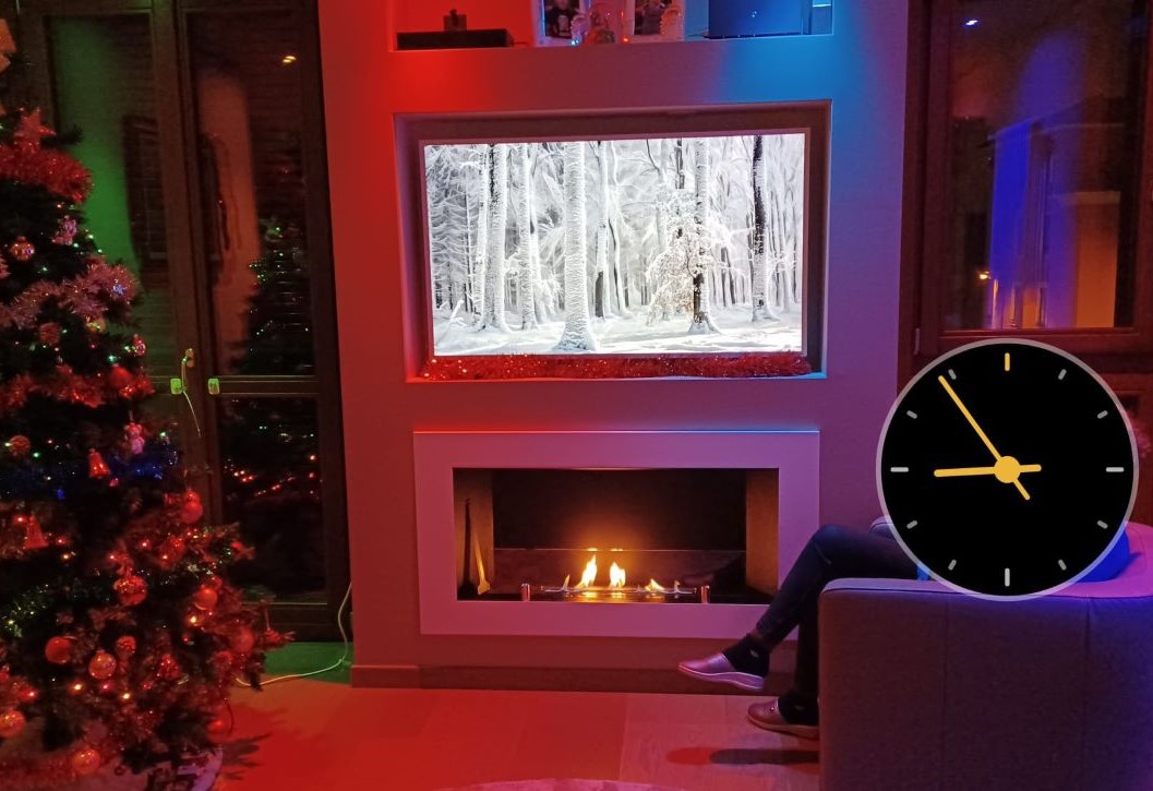  Biocamino da incasso a parete